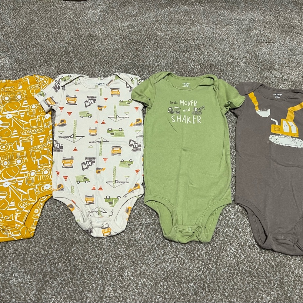 Construction theme onsies 24 month